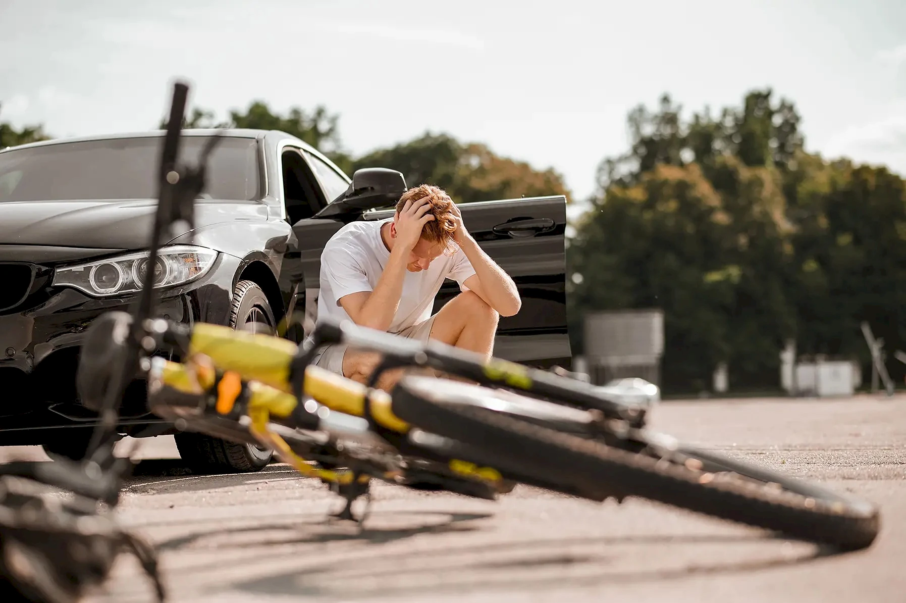 Ongeval met auto en (lig)fiets